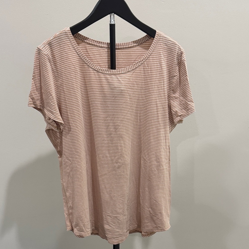 Lululemon Striped Short-Sleeve Tee
